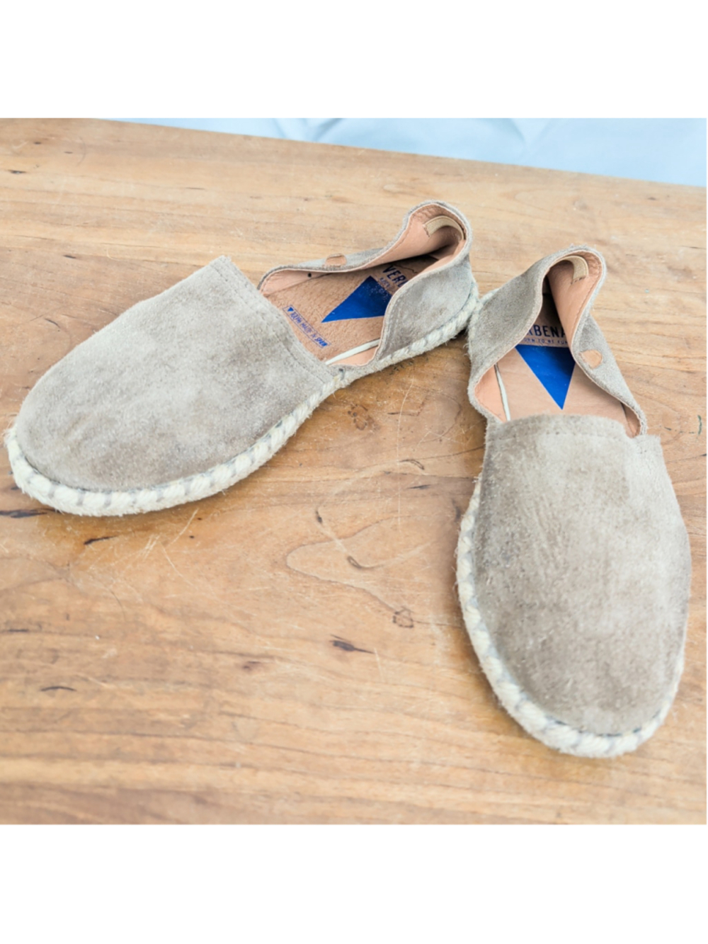 Verbenas Carmen Spanish Made Espadrille Suede Flats 37